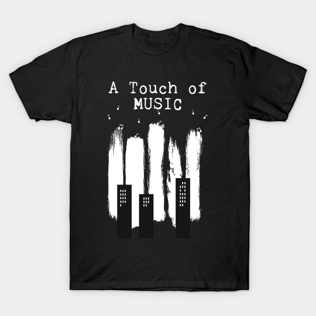 A Touch Of Music Piano T-Shirt by Musicist Apparel